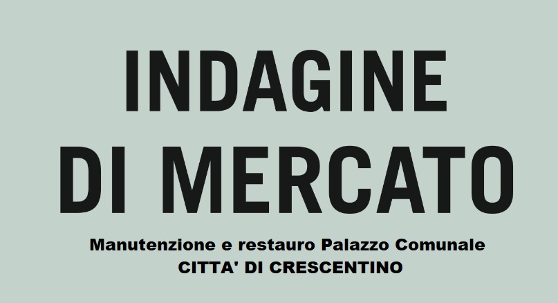 Avviso Pubblico D’indagine Di Mercato - Sito Del Comune Di Crescentino